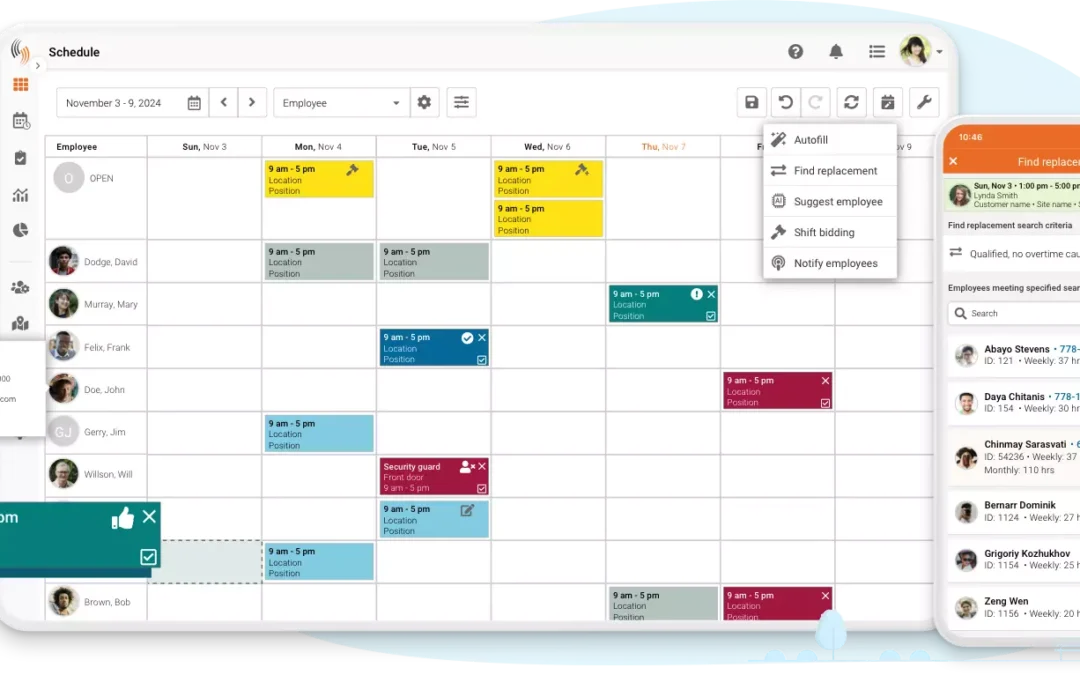 Celayix Scheduling Interface