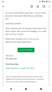 acceptance email for wyrk